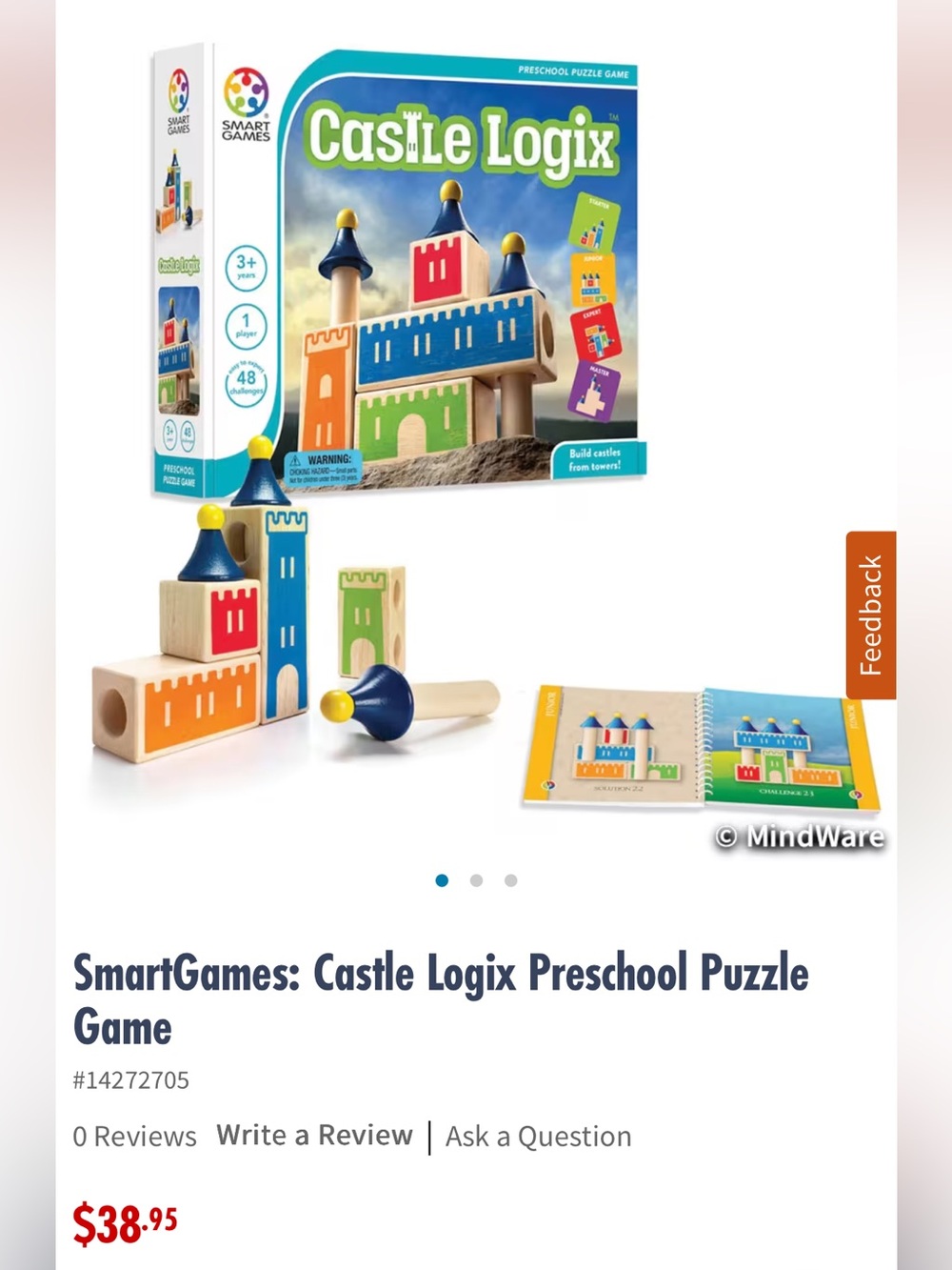 SmartGames: Castle Logix Preschool Puzzle Game